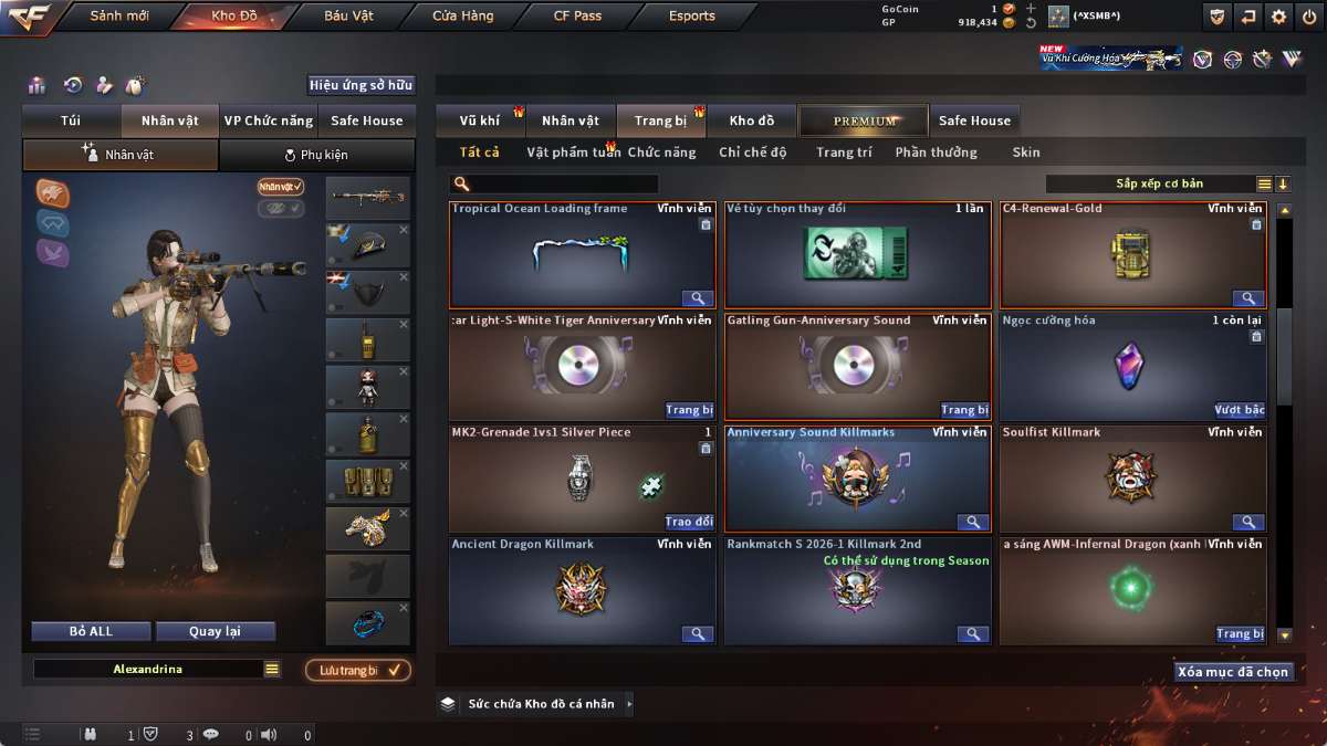 shop acc cf uy tin gia re
